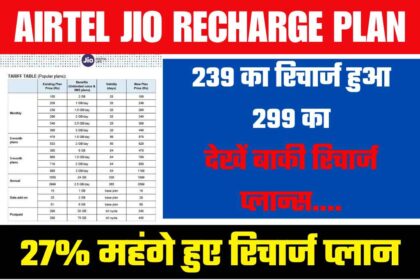 Jio Airtel New Plans: जियो और एयरटेल ने 27% तक महंगे कर दिए रिचार्ज प्लान, सस्ता रिचार्ज का आखिरी मौका, यहाँ देखें नयें रिचार्ज प्लान