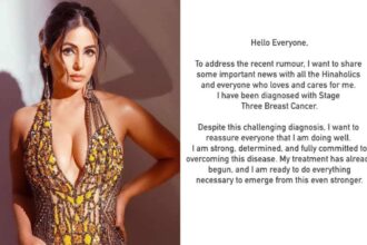 Hina Khan को तीसरे स्टेज का ब्रेस्ट कैंसर, इमोशनल मैसेज देकर फैंस से कहीं यह बात